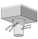 Discharge spout with protective closure