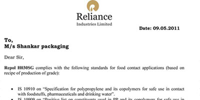 FDA Certificate
